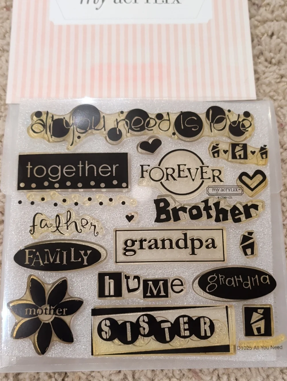 My Acrylix Family Words. 'Together' & 'Forever'